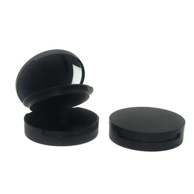 Qualität  Wholesale Recyclable In Stock New Design Solid Color Loose Matte Black Powder Compact Case usine